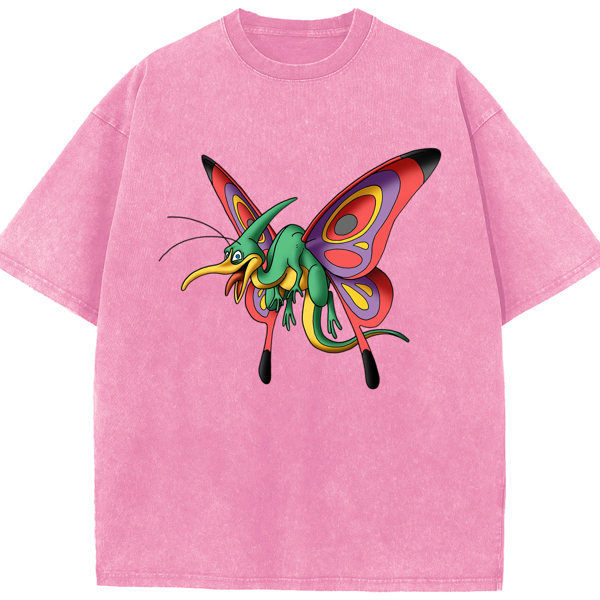 （画像用） ドラゴンクエスト Doragon Kuesuto Dragon Quest 綿100% ヴィンテージ風 半袖Tシャツ（フロントプリント）